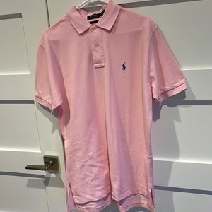 Ralph Lauren Men’s Polo Size: Medium Classic Pink blue horse
